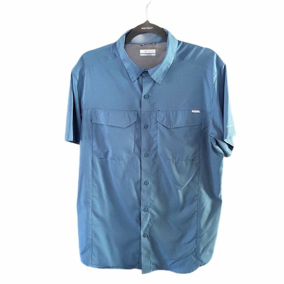 Columbia Shirt Mens Size M Short Sleeve Pockets‎ - Picture 1 of 7